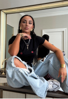 Kalhoty džínové  z przetarciami La Milla Look At Her modré