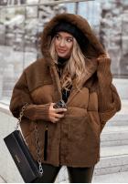 Prošívaná Bunda z futerkiem Snow & Pines velbloudí