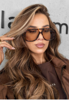 Brýle przeciwsłoneczne vzorované Shades On čokoládové II