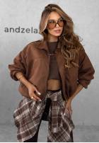 Bunda bomberka Delete That čokoládová