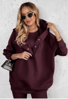 Souprava 3in1 Legíny, top i Mikina Super Fit wino