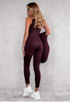 Souprava 3in1 Legíny, top i Mikina Super Fit wino