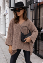 Svetr oversize Cocomore Dreamy Escape jasnoczekoladowy