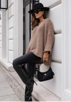 Svetr oversize Cocomore Dreamy Escape jasnoczekoladowy