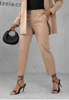 Eleganckie Kalhoty Cigaretky  Runway Ready Latte