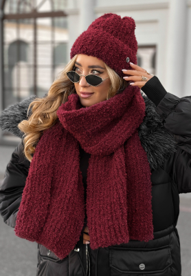 Šála boucle Winter Everywhere Bílá