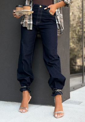 Džíny wide leg Inspire The World granátové