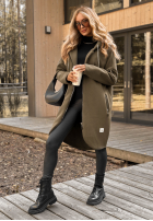 Długa Mikina s kapucí Peaceful Mind khaki