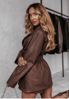 Skórzana Sako z guzikami Before It Changed čokoládová