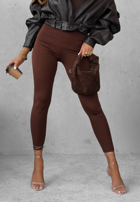 Legíny Push-Up Fit Females čokoládové