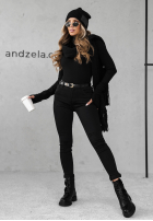 Kalhoty džínové  mom fit Give It Everything černé