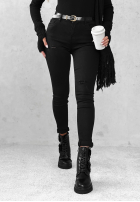 Kalhoty džínové  mom fit Give It Everything černé