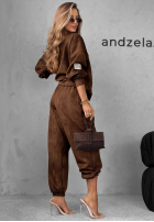 Tepláková souprava Mikina i Kalhoty Get It Now čokoládový