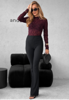 Koronkowa Halenka longsleeve Imagine Me vínová