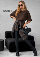 Tričko z nadrukiem Without Saying čokoládový