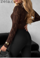 Koronkowa Halenka longsleeve Imagine Me čokoládová