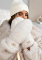 Rukavice z futerkiem Snowy ecru