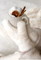 Rukavice z futerkiem Snowy ecru