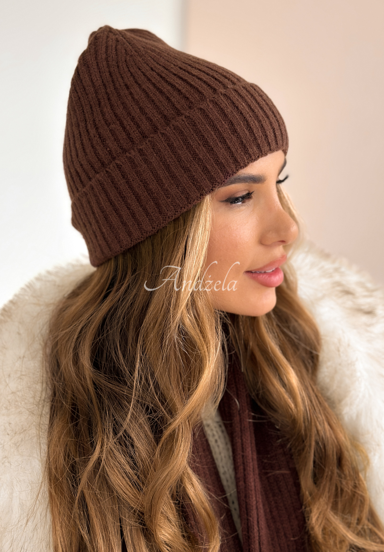 Souprava čepice, šála, rukavice 3v1 Winter Threads čokoládový