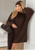 Šaty Svetr Sounds Like A Dream čokoládová