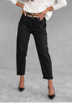 Kalhoty z paskiem Unlock Your Potential černé