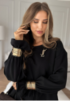 Tepláková souprava z bransoletkami Fit&Glam Černé