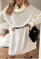 Dlouhý Svetr z golfem Soft Hug ecru