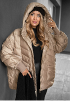 Puchowa Bunda Choose Yourself béžová