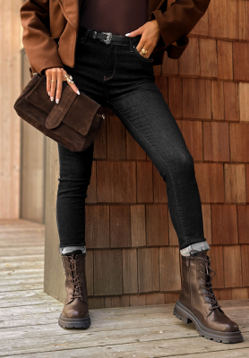 Džíny skinny New Meadows černé