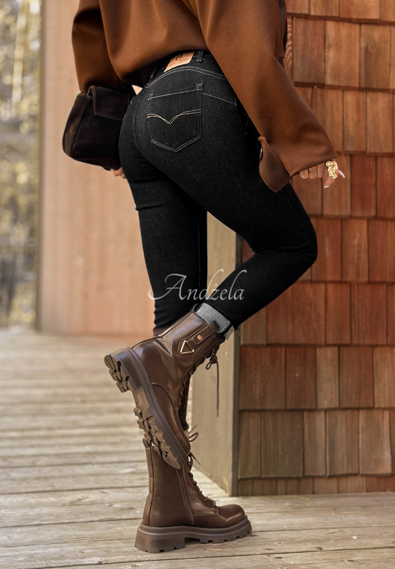 Džíny skinny New Meadows černé