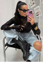 Koronkowa Halenka La Milla I'm Yours černá