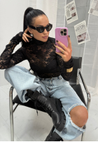 Koronkowa Halenka La Milla I'm Yours černá