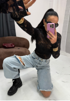 Koronkowa Halenka La Milla I'm Yours černá