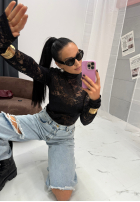 Koronkowa Halenka La Milla I'm Yours černá