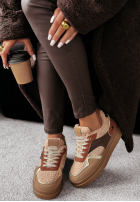 Tenisky z kożuszkiem Crispy Fall velbloudí