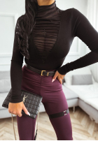 Wiskozowa Halenka z siateczką Clear Your Mind černá