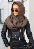 Čepice z szalikiem balaclava Shade Of WInter čokoládová