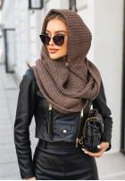 Čepice z szalikiem balaclava Shade Of WInter čokoládová