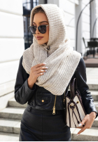 Čepice z szalikiem balaclava Shade Of WInter světle béžový