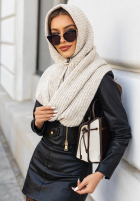 Čepice z szalikiem balaclava Shade Of WInter světle béžový