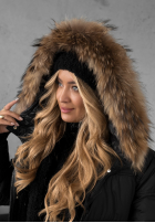 Prošívaná Bunda z futerkiem Autumn Rush černá