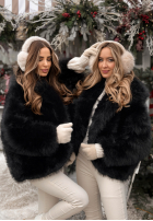 Krátká Bunda futerko Rainy Mood černé