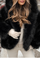 Krátká Bunda futerko Rainy Mood černé