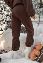 Vánoční Tepláková souprava Mikina i Kalhoty Christmas Cookies čokoládový