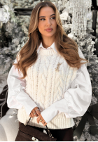 Sweterkowa Vesta Willow Woods ecru