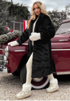 Dlouhý Kabát futerko October Chill Černé