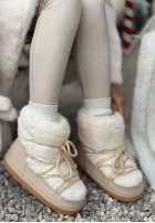 Śniegowce z futerkiem End Of Year béžové