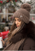 Souprava Čepice, szalik, Rukavice z wełną 3in1 Best Winter Days Mokka