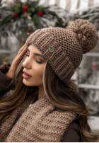 Souprava Čepice, szalik, Rukavice z wełną 3in1 Best Winter Days Mokka