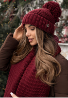 Souprava Čepice, szalik, Rukavice 3in1 Best Winter Days vínový